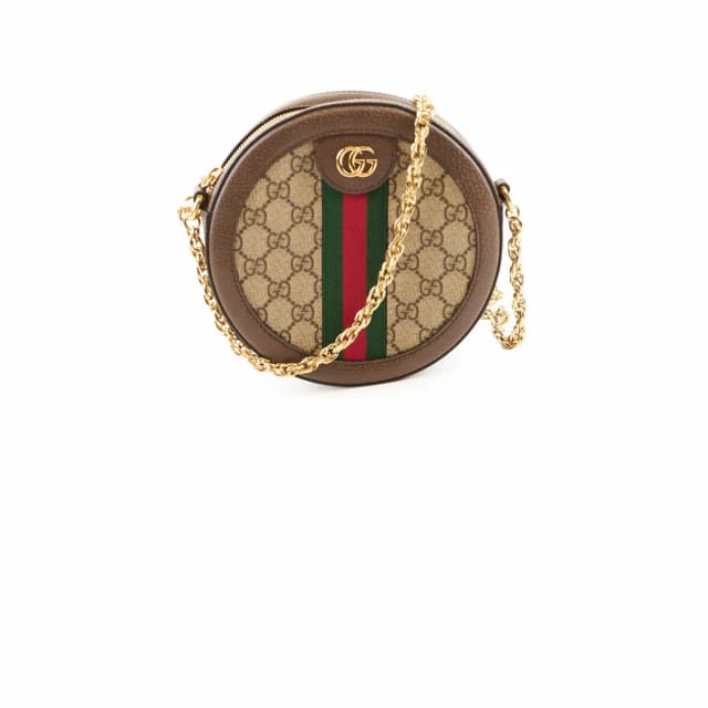 Gucci Ophidia Round Mini Bag in Canvas from The Purse Affair, photo 1 of 1