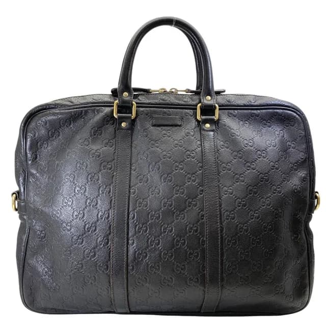 Gucci Business Briefcase Guccissima Leather Dark Brown Lightweight Capacity in Brown Leather from The Reluxe, photo 1 of 1