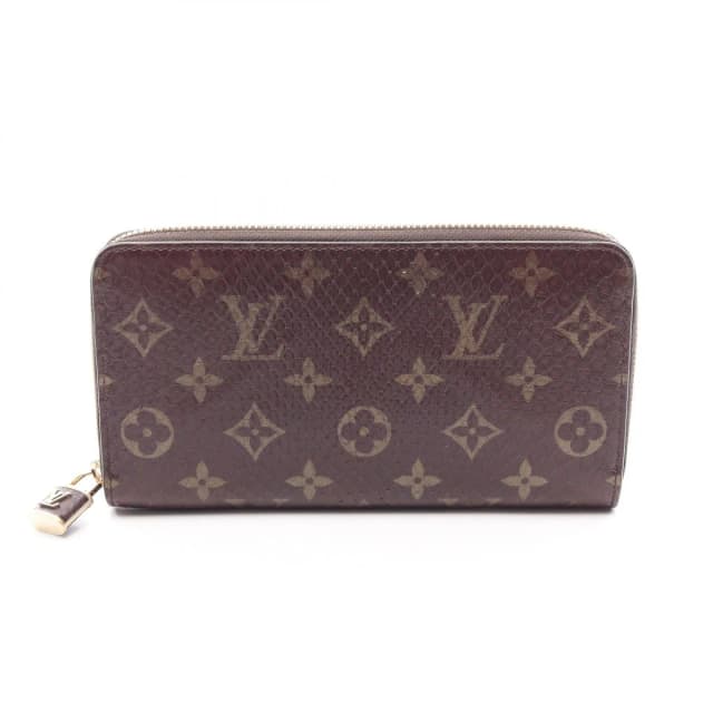 Louis Vuitton Round Long Wallet Zippy Long Monogram Exoticcles in Leather from The Reluxe, photo 1 of 1