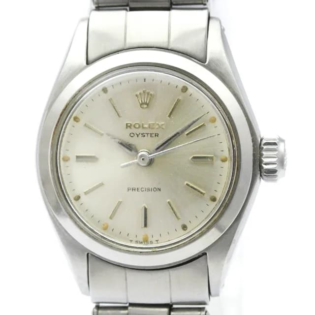 Rolex Oyster Precision 6410 Steel Hand-Winding Ladies Watch Vintage in Silver from Elady, photo 1 of 1