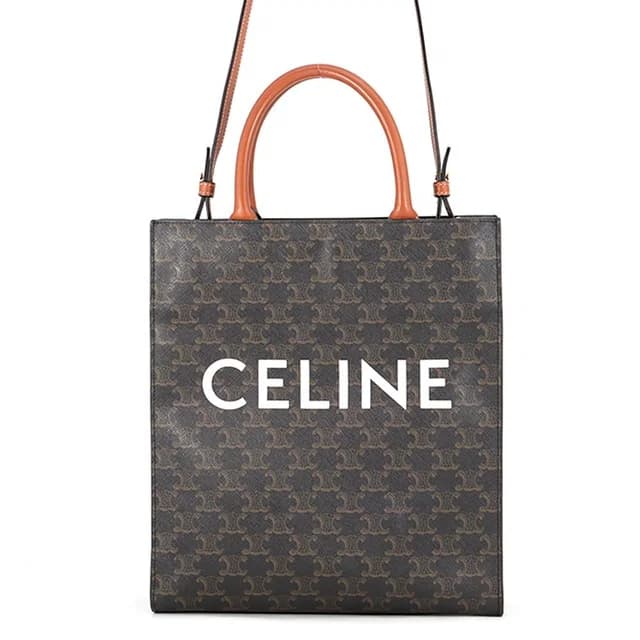 Celine Handbag Triomphe Small Vertical Cabas Leather 2-Way in Leather from The Reluxe, photo 1 of 1