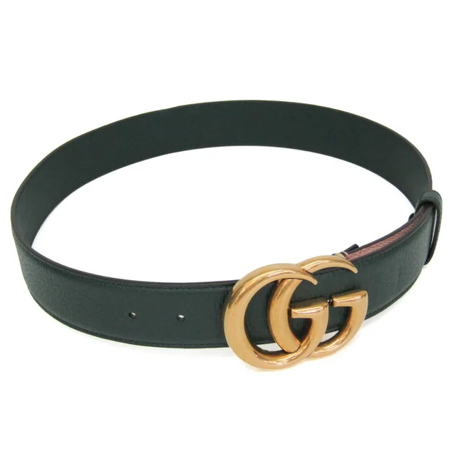 Gucci GG Marmont 80/32 709985 Men,Women Leather Standard Belt Green,Pink in Green/Pink Leather from Elady, photo 1 of 1
