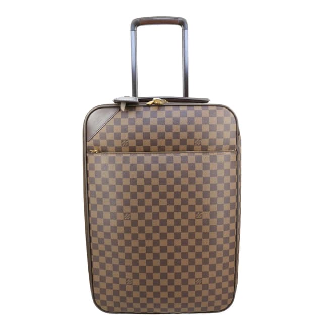 Louis Vuitton Pegase 55 Business Luggage Damier Ebene Travel Bag Brown in Brown Canvas from Dallas Designer Handbags, photo 1 of 1
