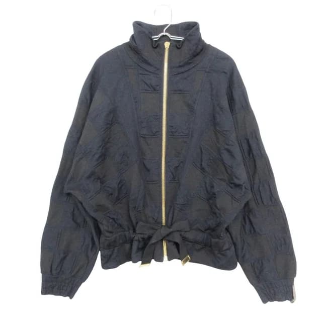 Louis Vuitton Jacket Zip-up Knit Damier Monogram Jacquard Navy Black in Black from The Reluxe, photo 1 of 1