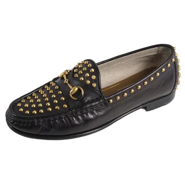 Gucci Loafers Moccasins Horsebit Studs Leather in Leather from The Reluxe, photo 1 of 1