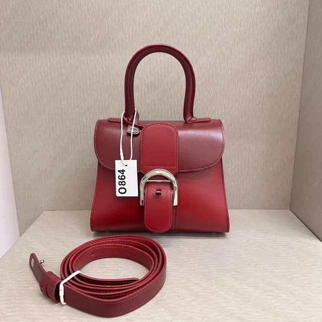 Delvaux Brillant Mini Wine Red Box Leather Bag in red Box leather from Grailed, photo 1 of 1