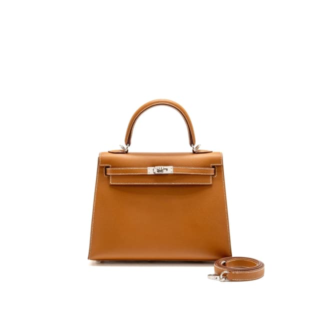 Hermès Kelly 25 Epsom Gold SHW Stamp W in Gold Epsom leather from EMIER, photo 1 of 1