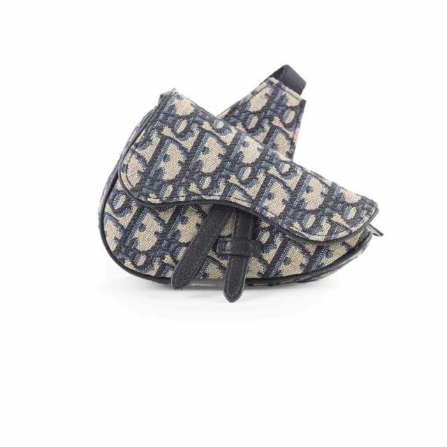 Dior Men's Micro Saddle Crossbody in Canvas from The Purse Affair, photo 1 of 1