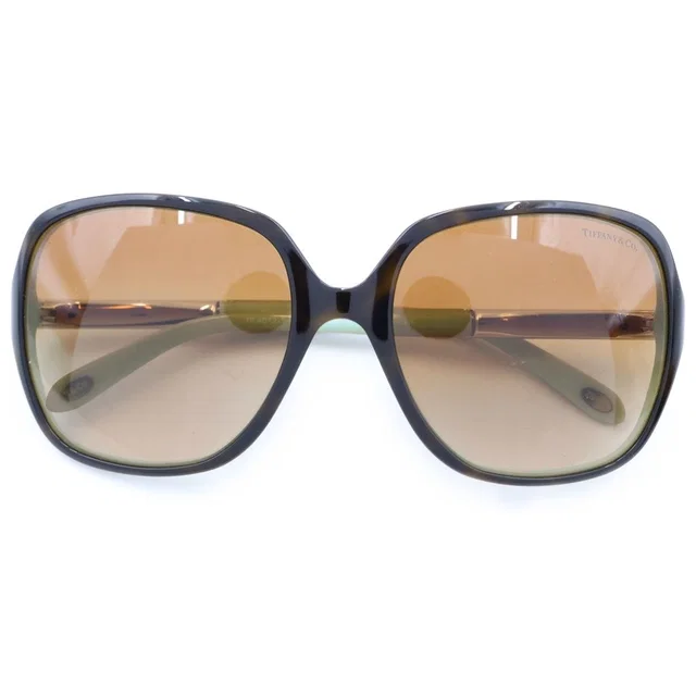Tiffany & Co. Sunglasses Oval Studs Blue Brown Eyewear in Brown from The Reluxe, photo 1 of 1