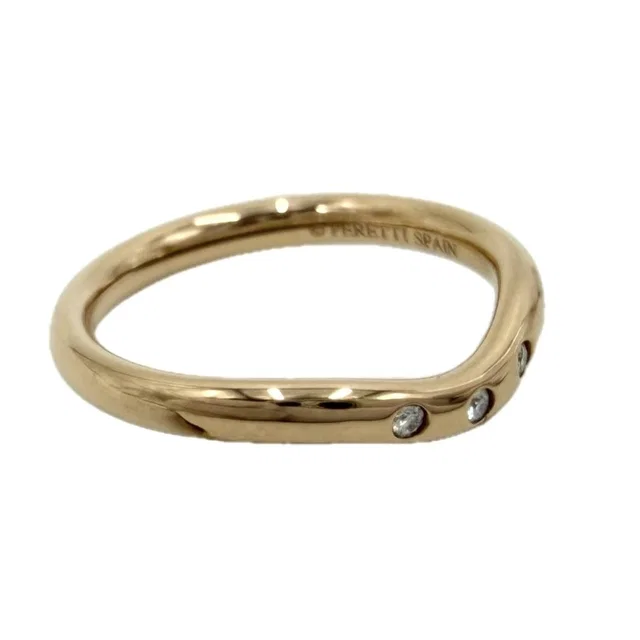 Tiffany & Co. Ring Curved Band PG 18k Pink Gold Diamond in Pink from The Reluxe, photo 1 of 1