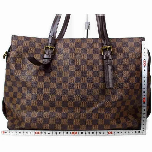 Louis Vuitton Damier Ebene Chelsea Zip Tote in Brown Leather from Bagriculture, photo 1 of 1