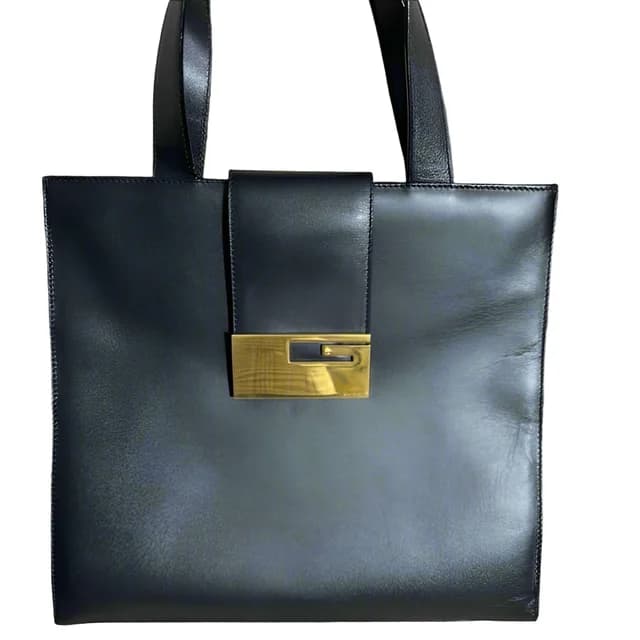 Gucci Vintage black leather handbag / tote in Black Leather from SparklesnDreams, photo 1 of 1