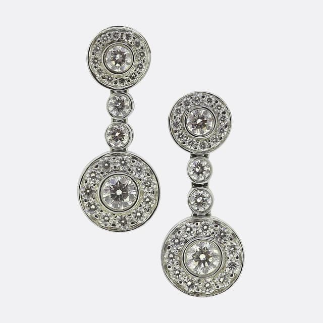 Tiffany & Co. Diamond Circlet Drop Earrings from The Vintage Jeweller, photo 1 of 1