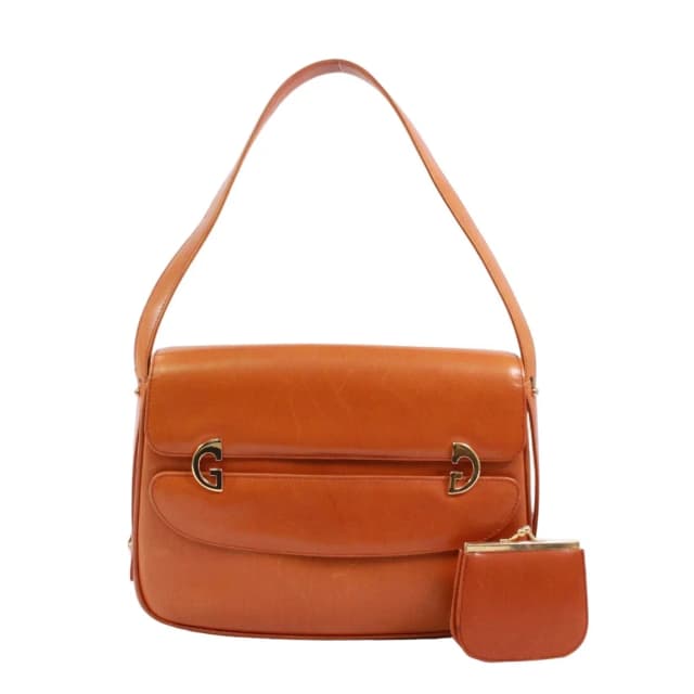 Gucci Vintage Leather Brown Shoulder Bag Gold in Brown Leather from The Reluxe, photo 1 of 1