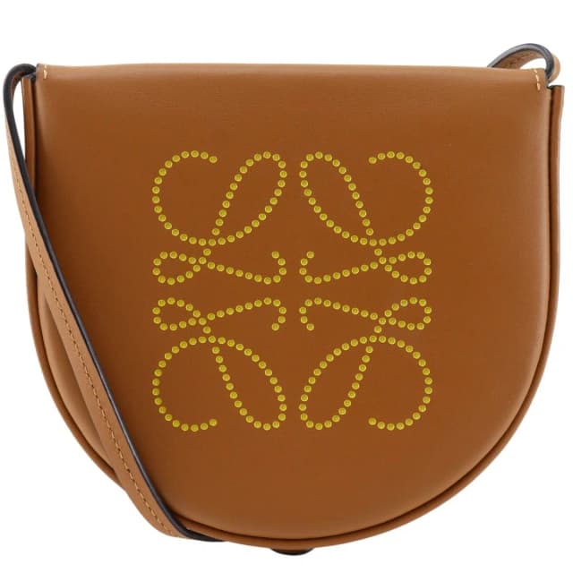 Loewe Small Heel Pouch Pochette Calfskin Brown Shoulder Bag in Brown Calfskin from The Reluxe, photo 1 of 1