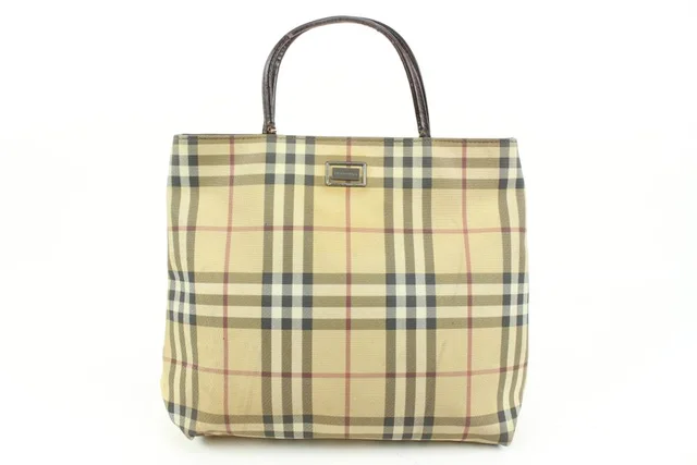 Burberry Beige Nova Check Coated Canvas Tote Bag Upcycle Ready in Beige Coated canvas from Bagriculture, photo 1 of 1