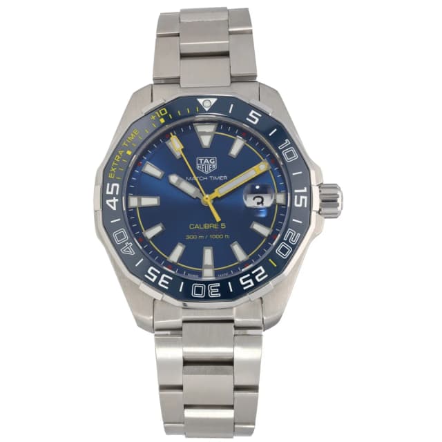 TAG Heuer Aquaracer WAY201H 43mm Stainless Steel Watch from H&T, photo 1 of 1