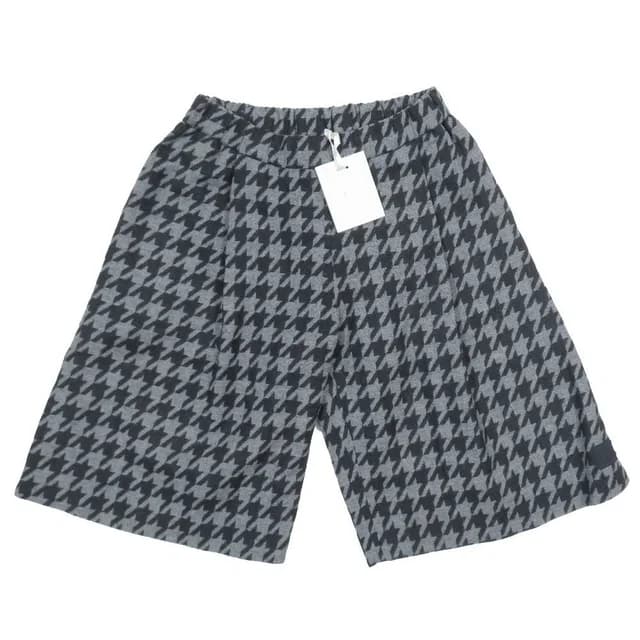 Dior Kids Children's Wide Wool Shorts Houndstooth Black Gray 12 in Black Wool from The Reluxe, photo 1 of 1