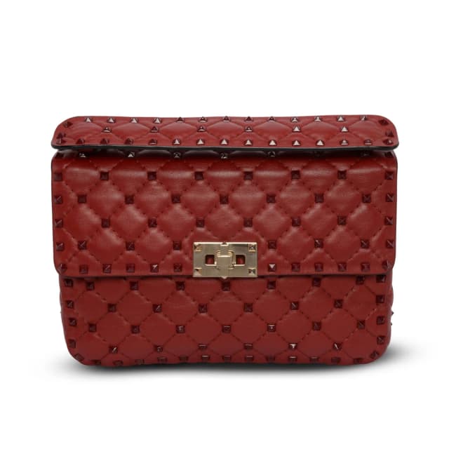 Valentino Garavani Medium Rockstud On Love Bag in Red Calfskin from Blue Spinach, photo 1 of 1