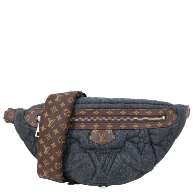 High Rise LV Ski Econyl Monogram Canvas Bumbag Black Jeans in Black Coated canvas from Dallas Designer Handbags, photo 1 of 1