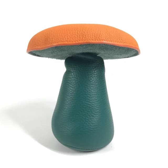 Hermès Object Paperweight Mushroom GM Leather Orange in Orange Leather from The Reluxe, photo 1 of 1