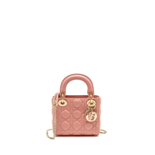 Mini Lady Dior Bag Lambskin Pink LGHW in Pink Lambskin from EMIER, photo 1 of 1