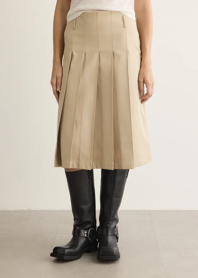 A.P.C. Alice Skirt in BAA BEIGE, image 1 of 1 from Incu