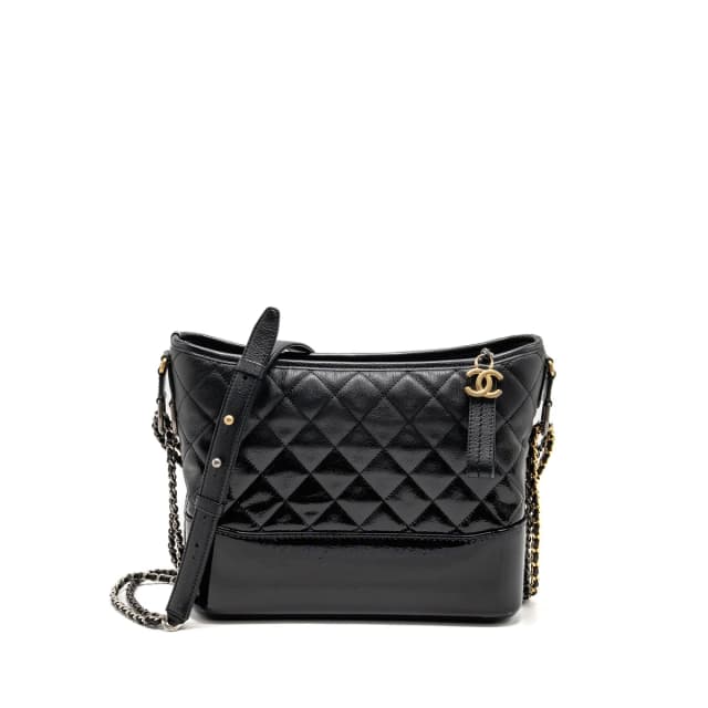Chanel Large Gabrielle hobo bag calfskin/patent black multicolour hardware in Black Calfskin from EMIER, photo 1 of 1