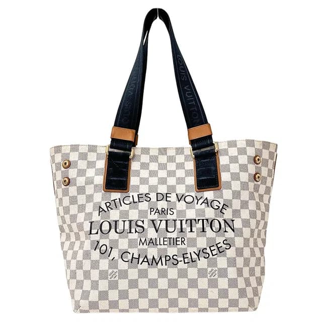 Louis Vuitton Damier Azur Tote Bag Plan Soleil Cava PM SS Collection in Canvas from The Reluxe, photo 1 of 1