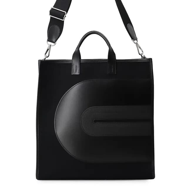 Hermès Tote Bag Orison Record Black Silver Toile Officier Swift 2-Way in Black Swift leather from The Reluxe, photo 1 of 1