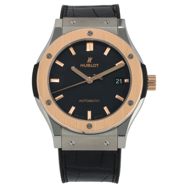 Hublot Classic Fusion Titanium King Gold 511.NO.1181.LR 45mm Bi-Colour Watch in Gold Leather from H&T, photo 1 of 1
