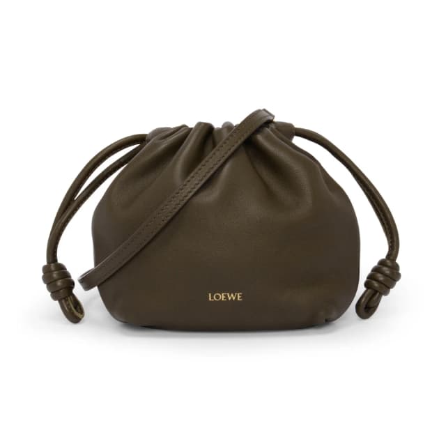 Loewe Flamenco Purse in Khaki Lambskin from Blue Spinach, photo 1 of 1