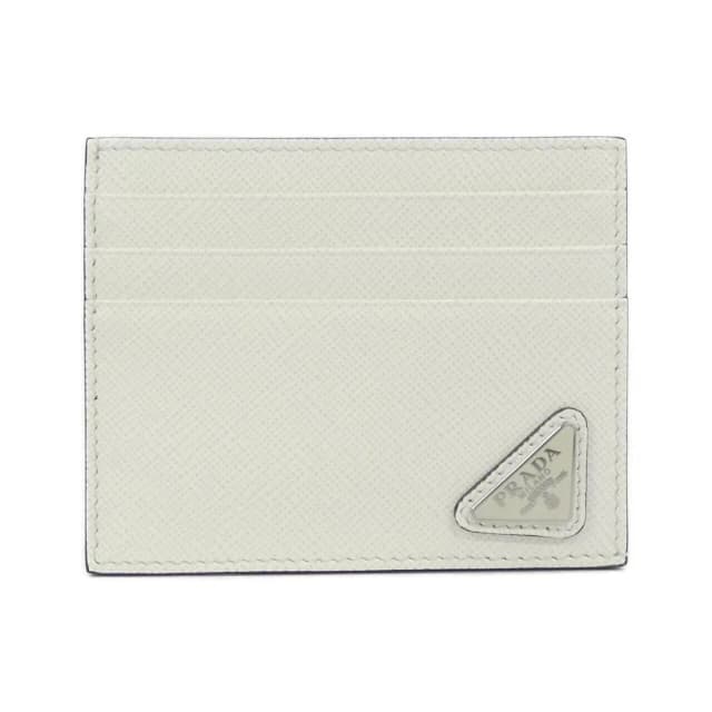 Prada Card Case Card Holders White in White Saffiano leather from The Reluxe, photo 1 of 1