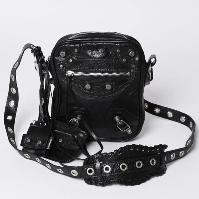 Balenciaga le Cagole XS Shoulder Bag Black Lambskin Silver in Black Lambskin from The Reluxe, photo 1 of 1