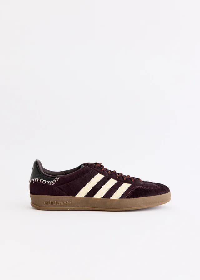 Adidas x Wales Bonner Gazelle Pony 'Aurora Coffee' Sneakers in Aurora Coffee/wonder white/cor, image 1 of 1 from Incu
