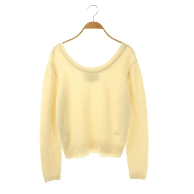 Gucci GG Embroidery Cashmere Knit Sweater Pullover S Light Beige in Beige Cashmere from The Reluxe, photo 1 of 1