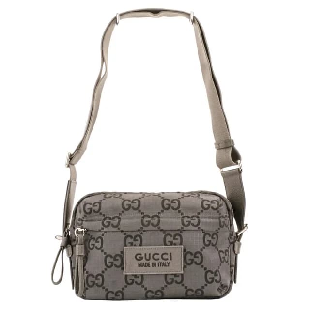Gucci Econylon GG Polyester Shoulder Bag Gray in Grey from The Reluxe, photo 1 of 1