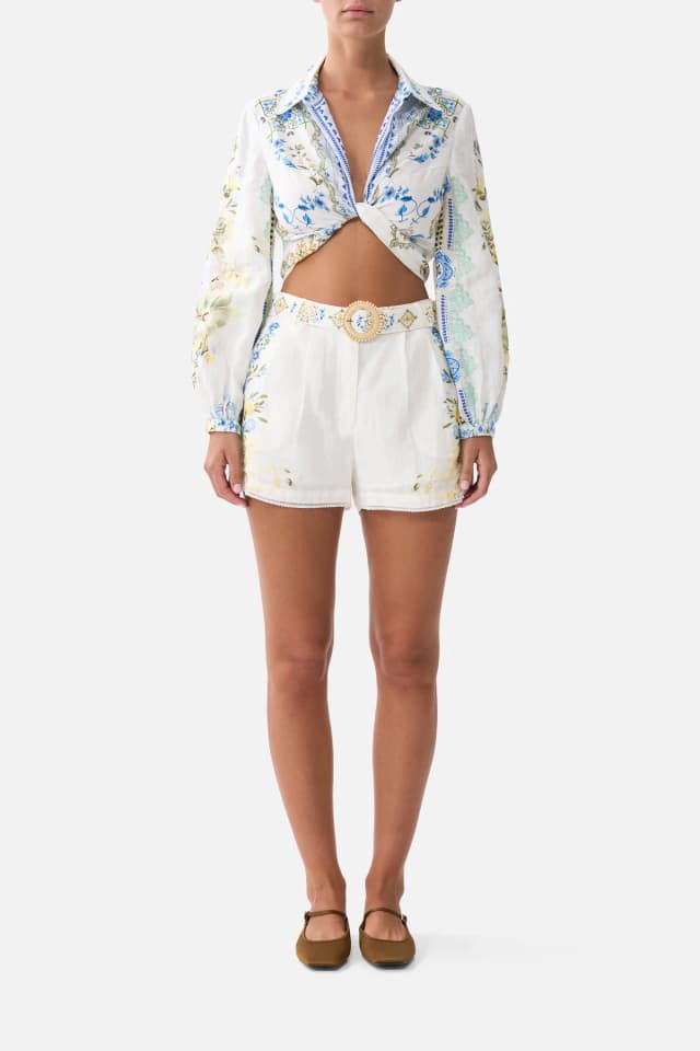 Camilla eBoutique TUCK FRONT SHORT MY HOMESPUN HEART, image 1 of 1 from CAMILLA