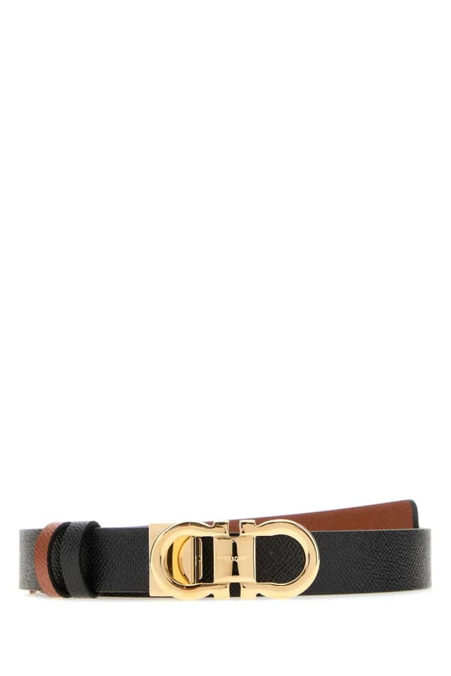 Ferragamo Neronewcognac Belt — Black in Black Calfskin from HEWI, photo 1 of 1