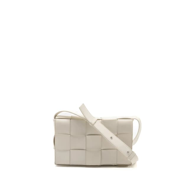 Bottega Veneta Small Cassette Bag Lambskin White SHW in White Lambskin from EMIER, photo 1 of 1