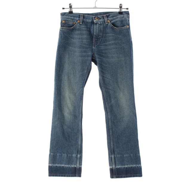 Celine Phoebe Philo Era Long Button Skinny Denim Pants 2 Blue 34 in Blue Denim from The Reluxe, photo 1 of 1