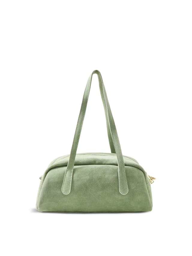 Marlon Manny Suede Tote Bag Green in Verde Salvia 7-53, image 1 of 1 from Fenwick