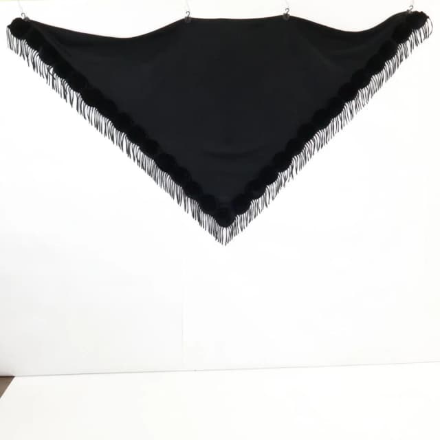 Fendi Fringe Triangle Shawl Scarf in Cashmere from The Reluxe, photo 1 of 1