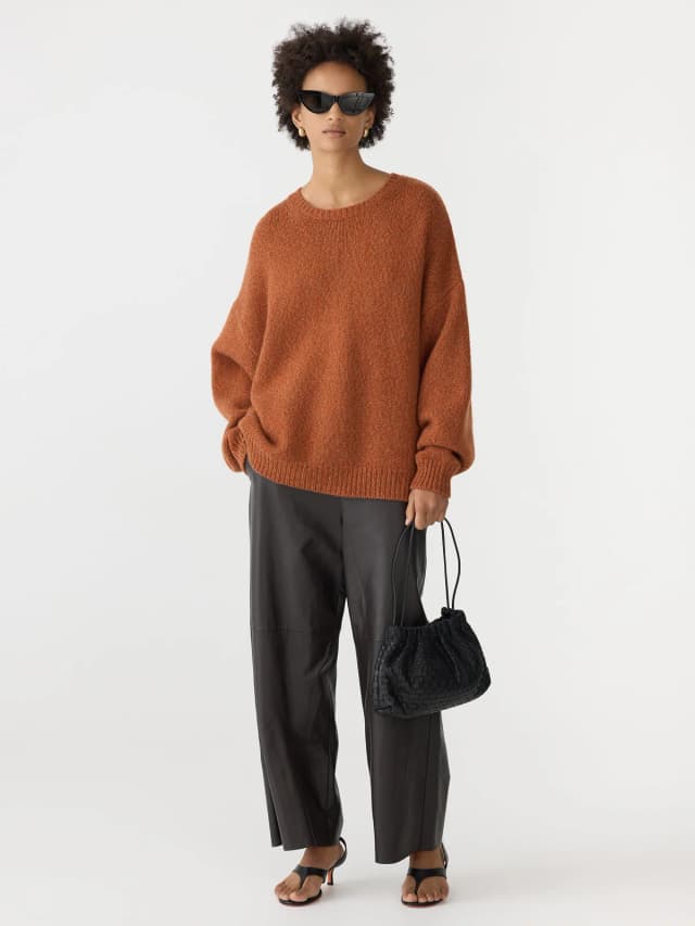 Bassike Chunky Tie Back Knit, image 1 of 1 from bassike