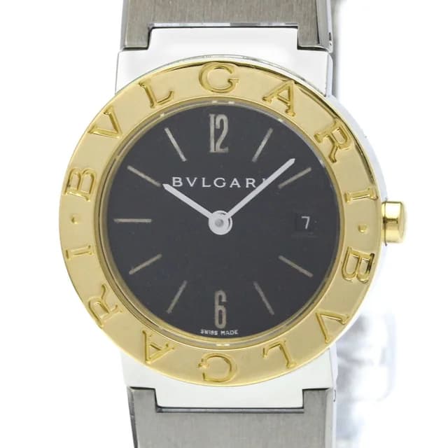 BVLGARI BVLGARI- 18K Gold Steel Ladies Watch BB26SG Polished in Black from Elady, photo 1 of 1