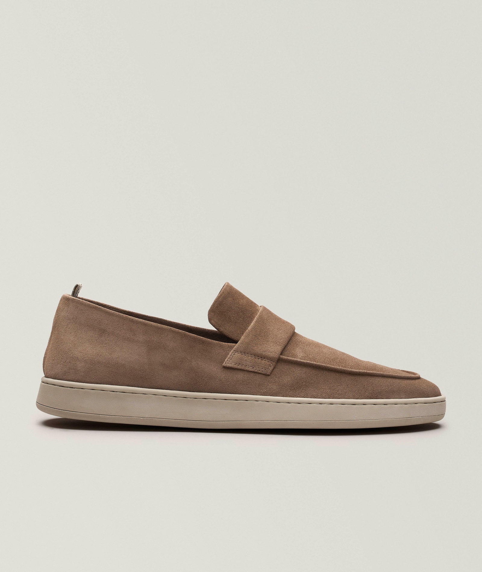 Officine Creative Herbie Suede Penny Loafers in Brown Suede & Nubuck, image 1 of 1 from Harry Rosen