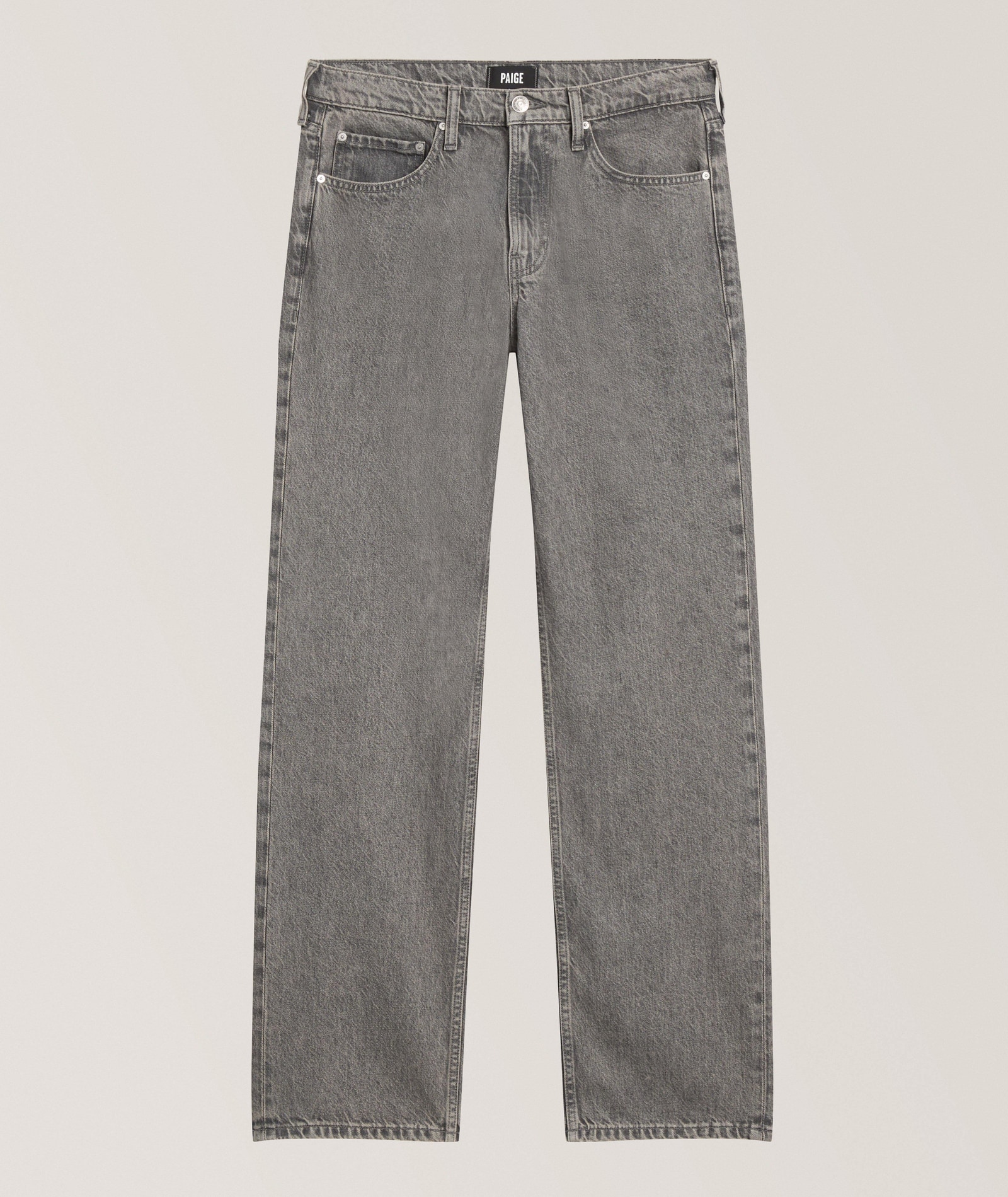 Paige Doheny Wide-Leg Straight Jeans in Grey, image 1 of 1 from Harry Rosen