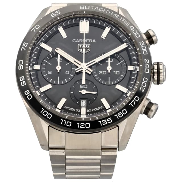 TAG Heuer Carrera CBN2A1B 44mm Stainless Steel Watch from H&T, photo 1 of 1