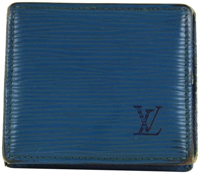 Louis Vuitton Blue Epi Leather Toledo Collapsible Mini Boite Case in Blue Leather from Bagriculture, photo 1 of 1