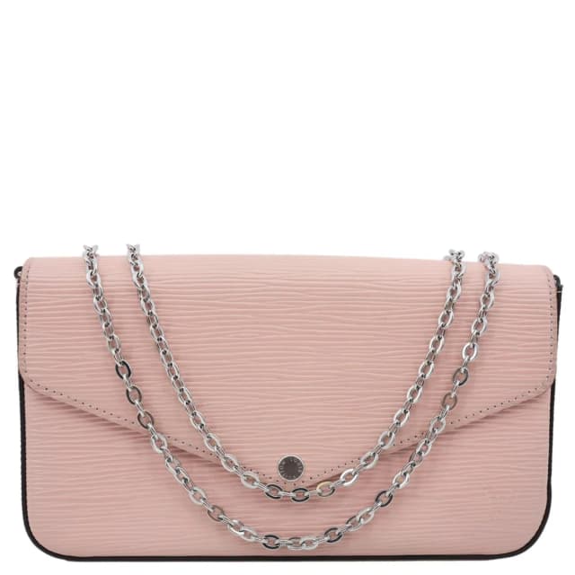 Louis Vuitton Felicie Pochette Epi Leather Crossbody Bag Pink in Pink Leather from Dallas Designer Handbags, photo 1 of 1